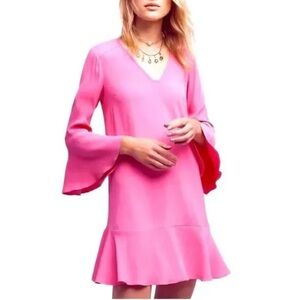 NWOT - Anthropologie HD in Paris Mini Dress in Bright Pink | Size 6
